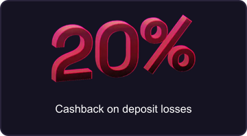 20% cashback on deposit losses