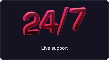 24/7 live support